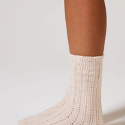 The Knit Socks in Beige — profil