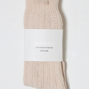 The Knit Socks in Beige — emballage
