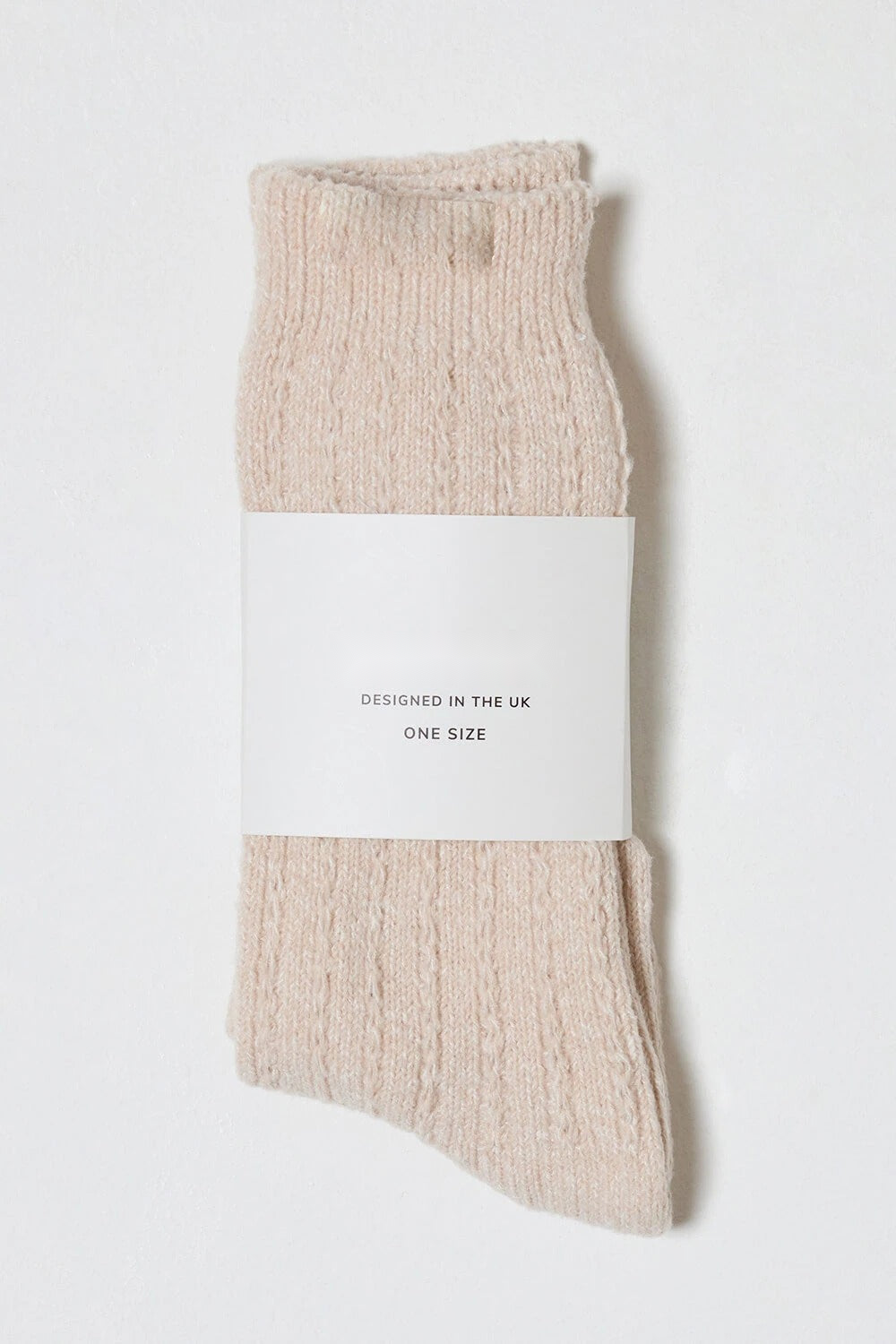 The Knit Socks in Beige — emballage