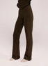 The Wide-Leg Knit Trousers — Deep Olive — jambes-face-principale