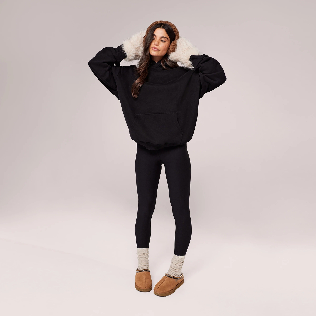 The Thermal Legging — Black — silhouette-principale