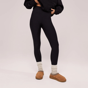 The Thermal Legging — Black — detail-jambes
