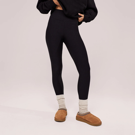 The Thermal Legging — Black — detail-jambes