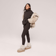 The Thermal Legging — Black Coffee — silhouette-manteau